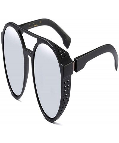 Goggle Steam Sunglasses Women Men Retro Goggles Round Flip Up Glasses steam Vintage Fashion Eyewear - 4 - CL18R436OQI $26.06
