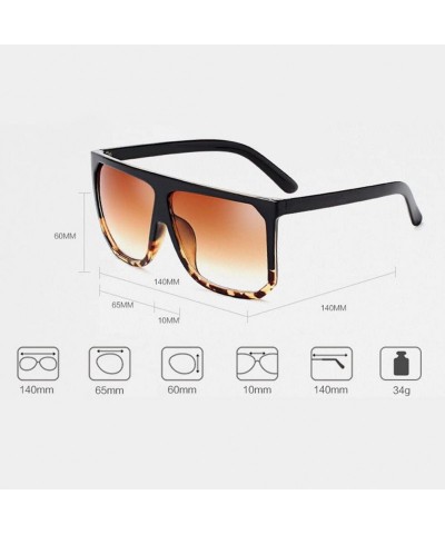 Square Classic Square Eyewear Mens Womens Stylish Driving Sunglasses Anti Glare - Black&transparent - CW18CX9MCR0 $14.71