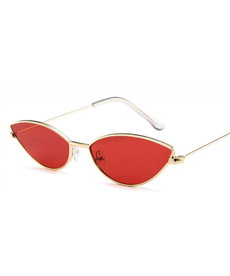 Cat Eye Cute Sexy Cat Eye Sunglasses Women Retro Small Black Red Pink Sun Glasses - Metal Frame-3 - C018T852XAO $25.78