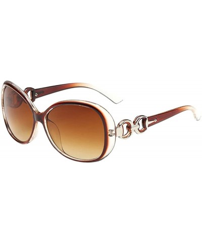 Round Polarized Sunglasses Decoration Fashionwear - CN18QE3HRIZ $17.81