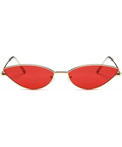 Cat Eye Cute Sexy Cat Eye Sunglasses Women Retro Small Black Red Pink Sun Glasses - Metal Frame-3 - C018T852XAO $25.78