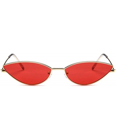 Cat Eye Cute Sexy Cat Eye Sunglasses Women Retro Small Black Red Pink Sun Glasses - Metal Frame-3 - C018T852XAO $25.78