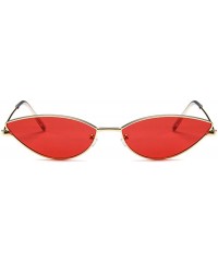 Cat Eye Cute Sexy Cat Eye Sunglasses Women Retro Small Black Red Pink Sun Glasses - Metal Frame-3 - C018T852XAO $25.78