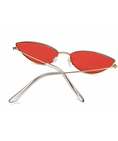 Cat Eye Cute Sexy Cat Eye Sunglasses Women Retro Small Black Red Pink Sun Glasses - Metal Frame-3 - C018T852XAO $25.78