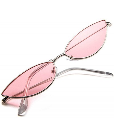 Cat Eye Cute Sexy Cat Eye Sunglasses Women Retro Small Black Red Pink Sun Glasses - Metal Frame-3 - C018T852XAO $25.78