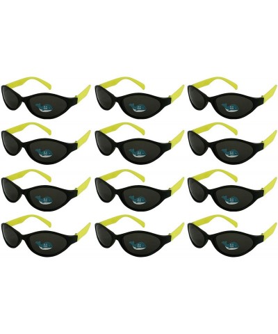 Sport 12 Pack 80's Style Neon Party Sunglasses Adult/Kid Size with CPSIA certified-Lead(Pb) Content Free - CN12O3VG981 $18.65