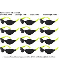 Sport 12 Pack 80's Style Neon Party Sunglasses Adult/Kid Size with CPSIA certified-Lead(Pb) Content Free - CN12O3VG981 $12.02