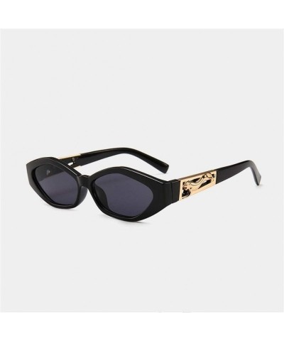 Cat Eye Vintage Cat Eye Sunglasses Women 2020 Brand Designer Modern Sun Glasses Female Black Red Frame UV400 - C9198O3CKKH $9.78