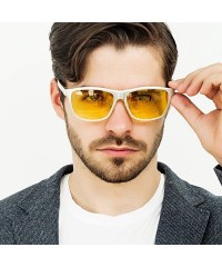 Sport Night Driving Glasses Anti Glare Polarized - HD Night Vision Glasses for Driving Rainy Safely Sports Glasses - C118X070...