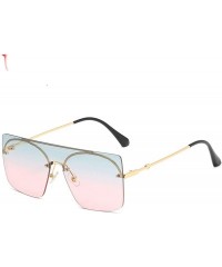 Round Fashion Sunglasses Women 2020 Vintage Frameless Sun Glasses Luxury Gradient Men Shades Eyewear - Black - CQ198ZYQAIC $3...
