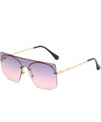 Round Fashion Sunglasses Women 2020 Vintage Frameless Sun Glasses Luxury Gradient Men Shades Eyewear - Black - CQ198ZYQAIC $3...