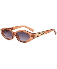 Cat Eye Vintage Cat Eye Sunglasses Women 2020 Brand Designer Modern Sun Glasses Female Black Red Frame UV400 - C9198O3CKKH $9.78