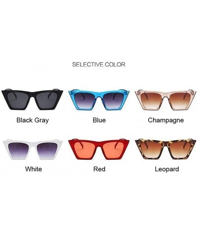 Cat Eye Fashion Square Sunglasses Women Designer Luxury Man/Women Cat Eye Sun Glasses Classic Vintage UV400 Outdoor - CQ198UK...