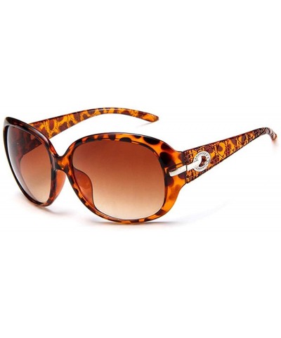 Square Unisex Fashion Square Shape UV400 Framed Sunglasses Sunglasses - Leopard - CH196D9A8ST $14.92