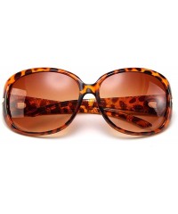 Square Unisex Fashion Square Shape UV400 Framed Sunglasses Sunglasses - Leopard - CH196D9A8ST $14.92