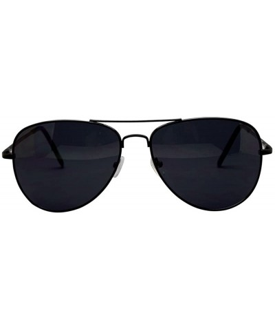 Aviator Sunglasses Men's Ladies Fashion 80s Retro Style Designer Shades UV400 Lens Unisex - Black - C811LDQ0CAJ $9.90