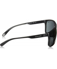 Sport Men's An4244 Bushing Rectangular Sunglasses - Black/Grey - CX180D635LI $55.79