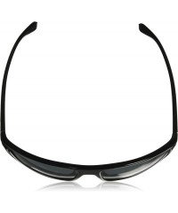 Sport Men's An4244 Bushing Rectangular Sunglasses - Black/Grey - CX180D635LI $55.79