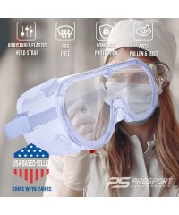 Goggle Protective Goggles Protection Resistant Included - 2 Goggles & 1 Lens Cleaning Bottle - C9198A2HLH8 $13.85