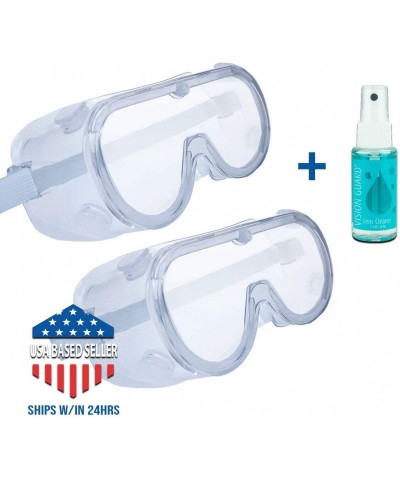 Goggle Protective Goggles Protection Resistant Included - 2 Goggles & 1 Lens Cleaning Bottle - C9198A2HLH8 $13.85