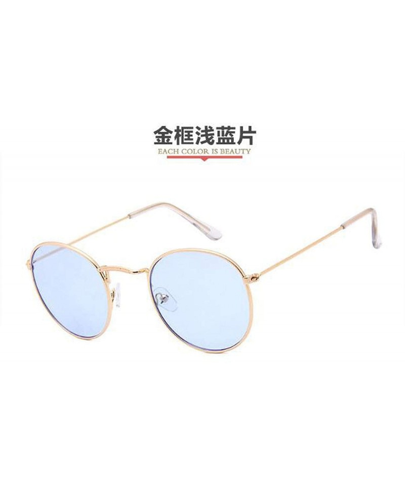 Square Women Classic Retro Round Sunglasses Fashion Vintage Small Sun Glasses Luxury Mirror Men Dazzle - 17 - CK198A99A9G $40.44