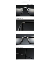 Rimless Small Size Cat Sunglasses Cool Women Men Brand Designer Hip Hop Film Lens UV400 - Black Leopard - C6189SZNX74 $11.91