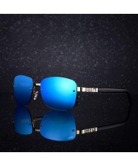 Rimless Sunglasses Women Designer Brand Luxury Rimless Retro Sunglasses Pink Mirror - C1 - CV18W0E7Z4Q $38.19