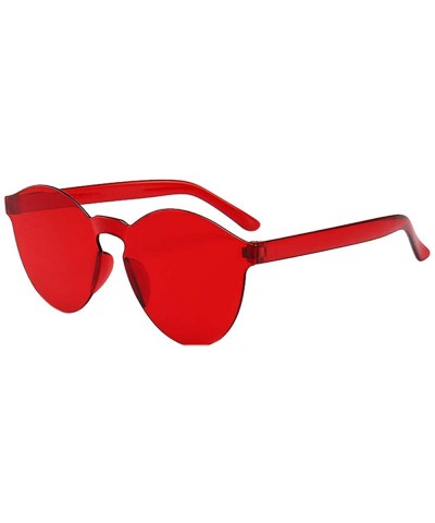 Oversized Women Men Fashion Clear Retro Sunglasses New Outdoor Frameless Colorful Sun Eyewear Glasses - N - C118SOOLQI7 $12.94