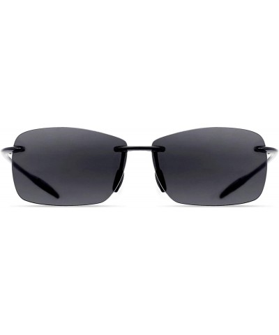 Wayfarer Sunglasses Rimless Running Lifestyle - C7-nylon Polarized Grey Lens/Black Frame - C918ZIT3M57 $42.67
