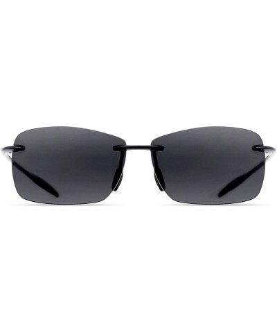 Wayfarer Sunglasses Rimless Running Lifestyle - C7-nylon Polarized Grey Lens/Black Frame - C918ZIT3M57 $18.77