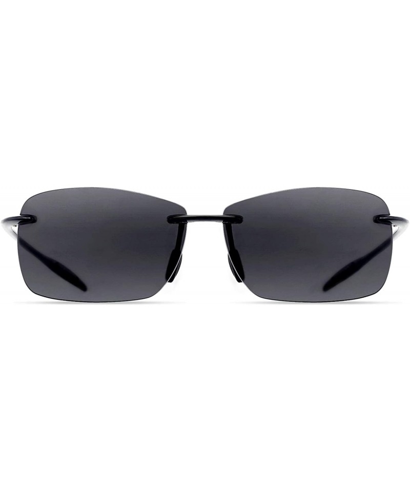Wayfarer Sunglasses Rimless Running Lifestyle - C7-nylon Polarized Grey Lens/Black Frame - C918ZIT3M57 $18.77