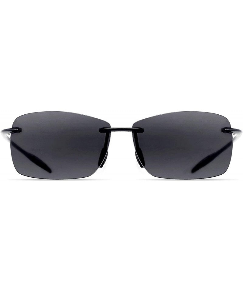 Wayfarer Sunglasses Rimless Running Lifestyle - C7-nylon Polarized Grey Lens/Black Frame - C918ZIT3M57 $18.77