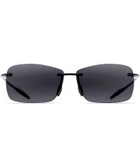 Wayfarer Sunglasses Rimless Running Lifestyle - C7-nylon Polarized Grey Lens/Black Frame - C918ZIT3M57 $18.77