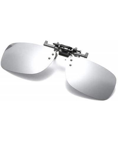 Aviator 2019 Fashion Polarized Sunglasses Clip Men Top Brand Designer Sun Silver - Silver - C218Y6TI4GD $11.36
