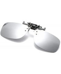 Aviator 2019 Fashion Polarized Sunglasses Clip Men Top Brand Designer Sun Silver - Silver - C218Y6TI4GD $11.36
