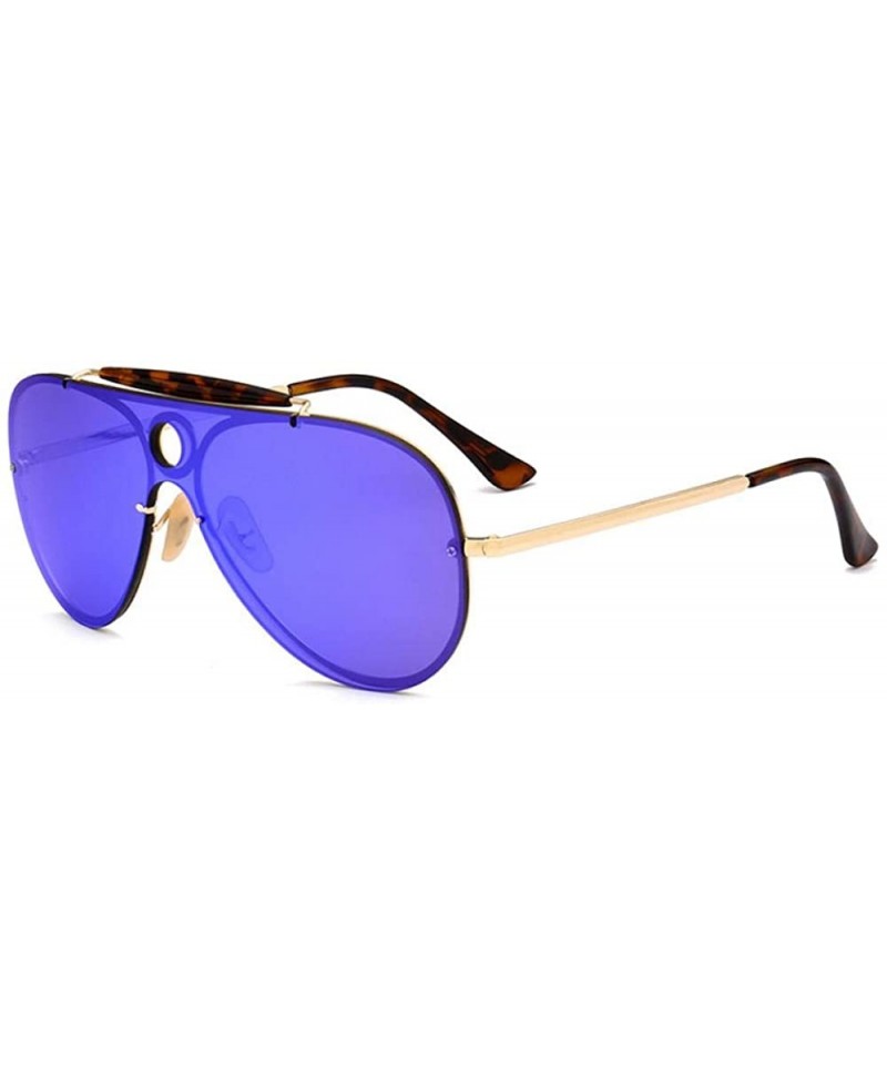 Rectangular One-in-one beam Sunglasses - C6 Blue Film - CS18W2NLOUQ $19.29