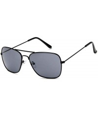 Square Vintage Classic Square Sunglasses Men Women Metal Frame Sun glasses - Gold/Grey - C8197QL82WX $11.66