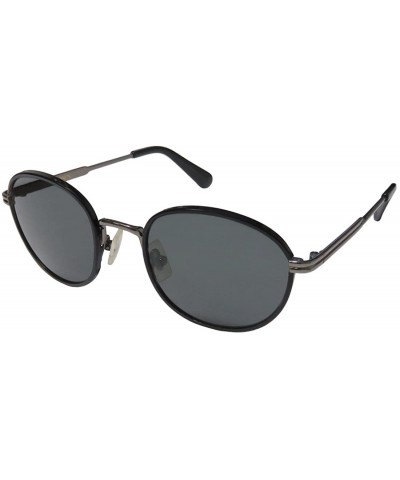 Rectangular Dean Womens/Ladies Designer Full-rim 100% UVA & UVB Lenses Sunglasses/Shades - Black / Gunmetal - CR129YVSVIF $30.14