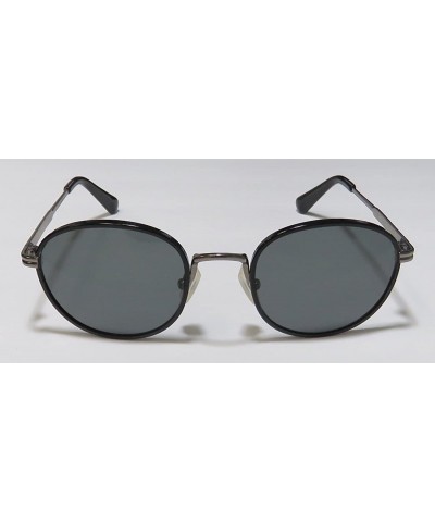 Rectangular Dean Womens/Ladies Designer Full-rim 100% UVA & UVB Lenses Sunglasses/Shades - Black / Gunmetal - CR129YVSVIF $71.58