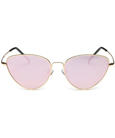 Round Stylish Sunglasses for Men Women 100% UV protectionPolarized Sunglasses - Gold - C518S8LLA80 $6.17