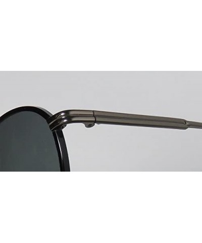 Rectangular Dean Womens/Ladies Designer Full-rim 100% UVA & UVB Lenses Sunglasses/Shades - Black / Gunmetal - CR129YVSVIF $70.64