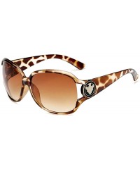 Goggle Womens Oversized Fashion Sunglasses Vintage Glasses for Driving Outdoor - Leopard Print - CH18RQGD8DZ $10.16