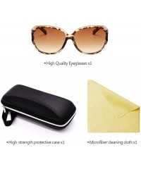 Goggle Womens Oversized Fashion Sunglasses Vintage Glasses for Driving Outdoor - Leopard Print - CH18RQGD8DZ $10.16