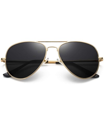 Oversized Sunglasses For Classic Aviator Unisex Polarized LK1743 - C7-gold/Gray - CF193YQS8Z9 $12.72