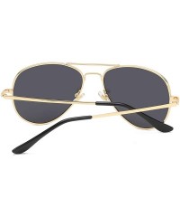 Oversized Sunglasses For Classic Aviator Unisex Polarized LK1743 - C7-gold/Gray - CF193YQS8Z9 $12.72