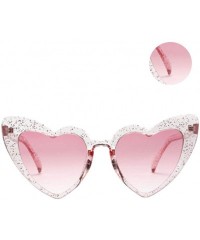 Oval 1pc Heart Sunglasses Fashion Love Heart Heart Sunglasses Love Heart Fashion Eyewear for Women Lady Adult(Pink) - C6196LW...