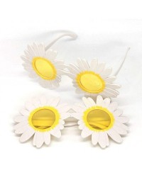 Round Unisex Fashion Glasses Splash Proof Anti-fog Chrysanthemum Protective Glasses Retro Vintage Sunglasses - Yellow - CR190...
