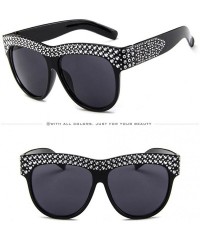 Rimless Unisex Fashion Patchwork Big Frame Sunglasses-Women Men Vintage Retro Glasses - D - C918Q540EHR $8.29