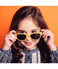 Square Bulk 12 Pack Neon Retro Sunglasses Unisex Adult Kids Party Favors Decor Glasses - Kids Mult - CW18RDXMX2D $34.85