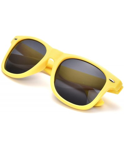 Square Bulk 12 Pack Neon Retro Sunglasses Unisex Adult Kids Party Favors Decor Glasses - Kids Mult - CW18RDXMX2D $34.85